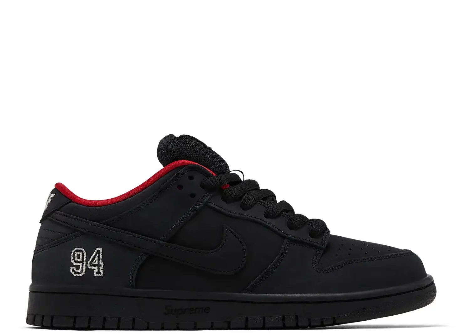 nike sb dunk low supreme 94 black